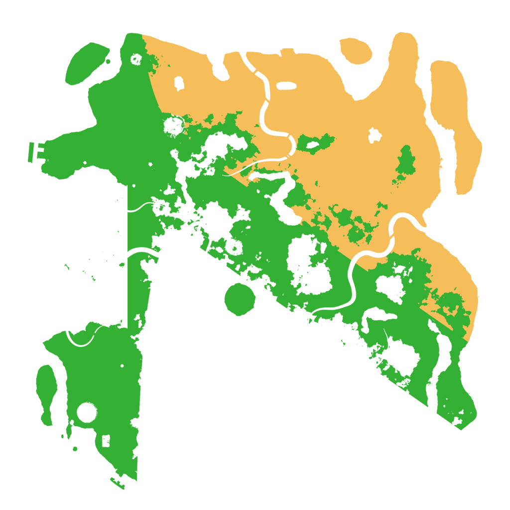 Biome Rust Map: Procedural Map, Size: 4500, Seed: 361991