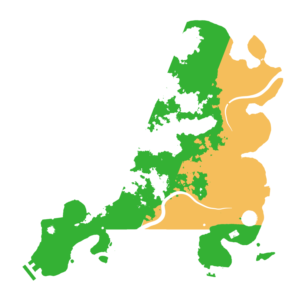 Biome Rust Map: Procedural Map, Size: 3500, Seed: 483158