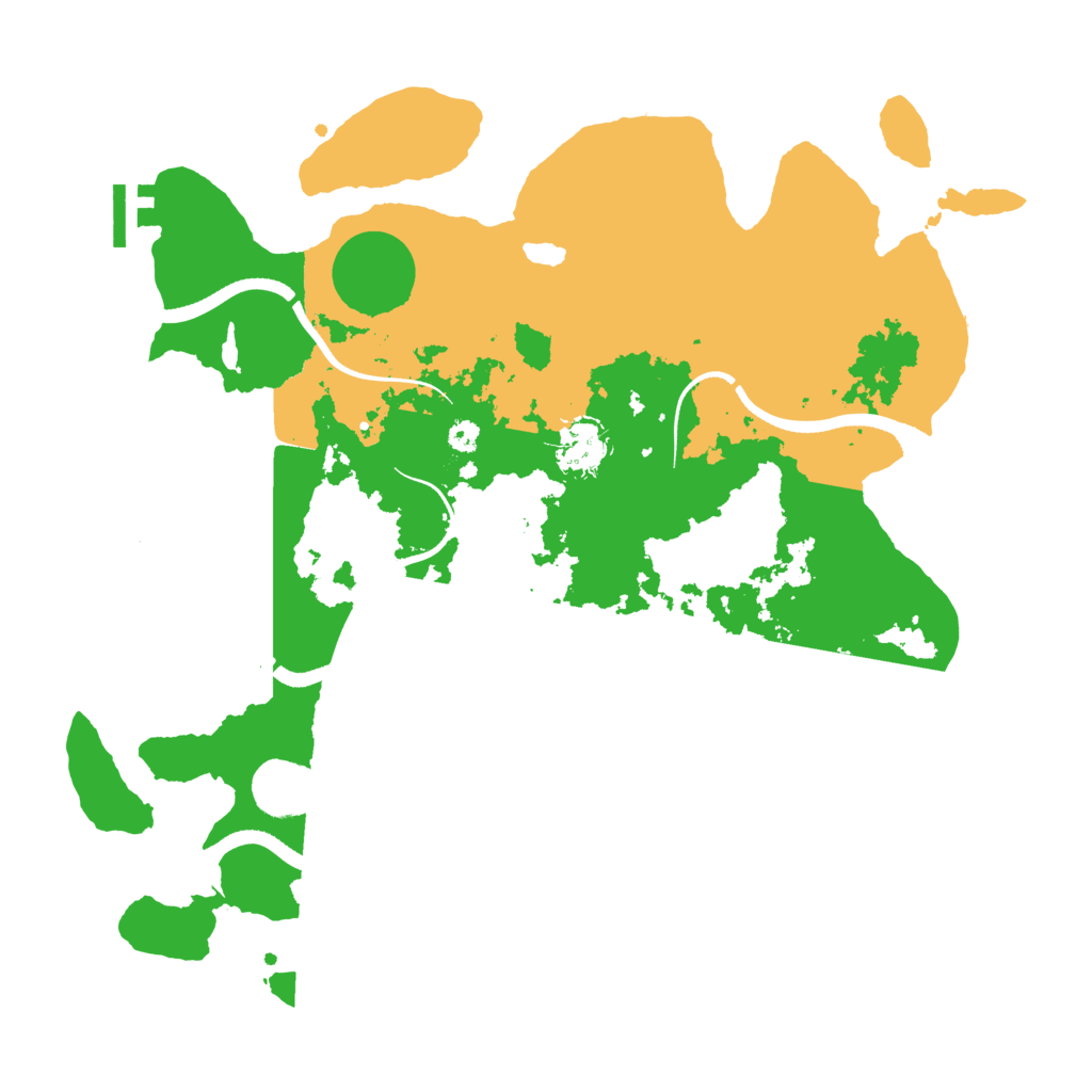 Biome Rust Map: Procedural Map, Size: 3500, Seed: 831589