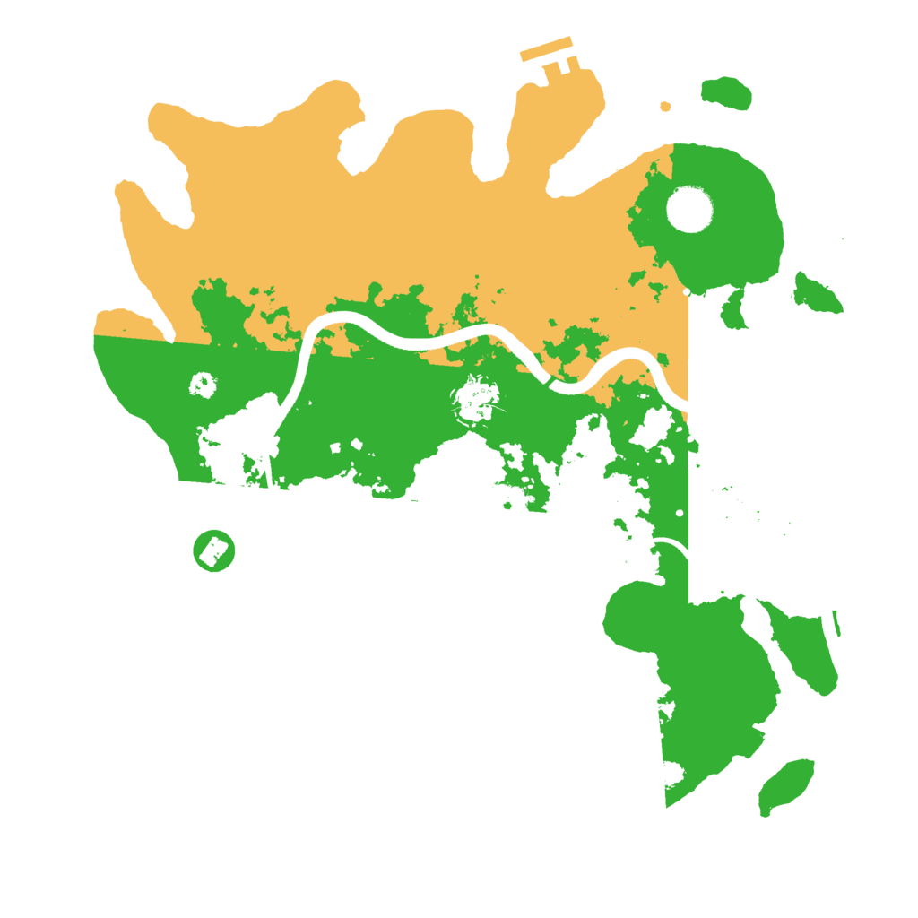 Biome Rust Map: Procedural Map, Size: 3500, Seed: 351888