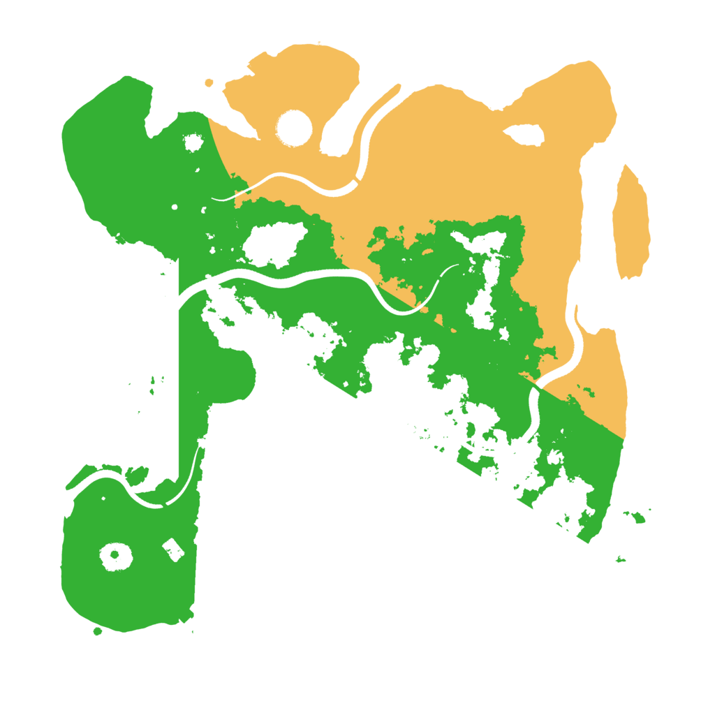 Biome Rust Map: Procedural Map, Size: 3500, Seed: 930515