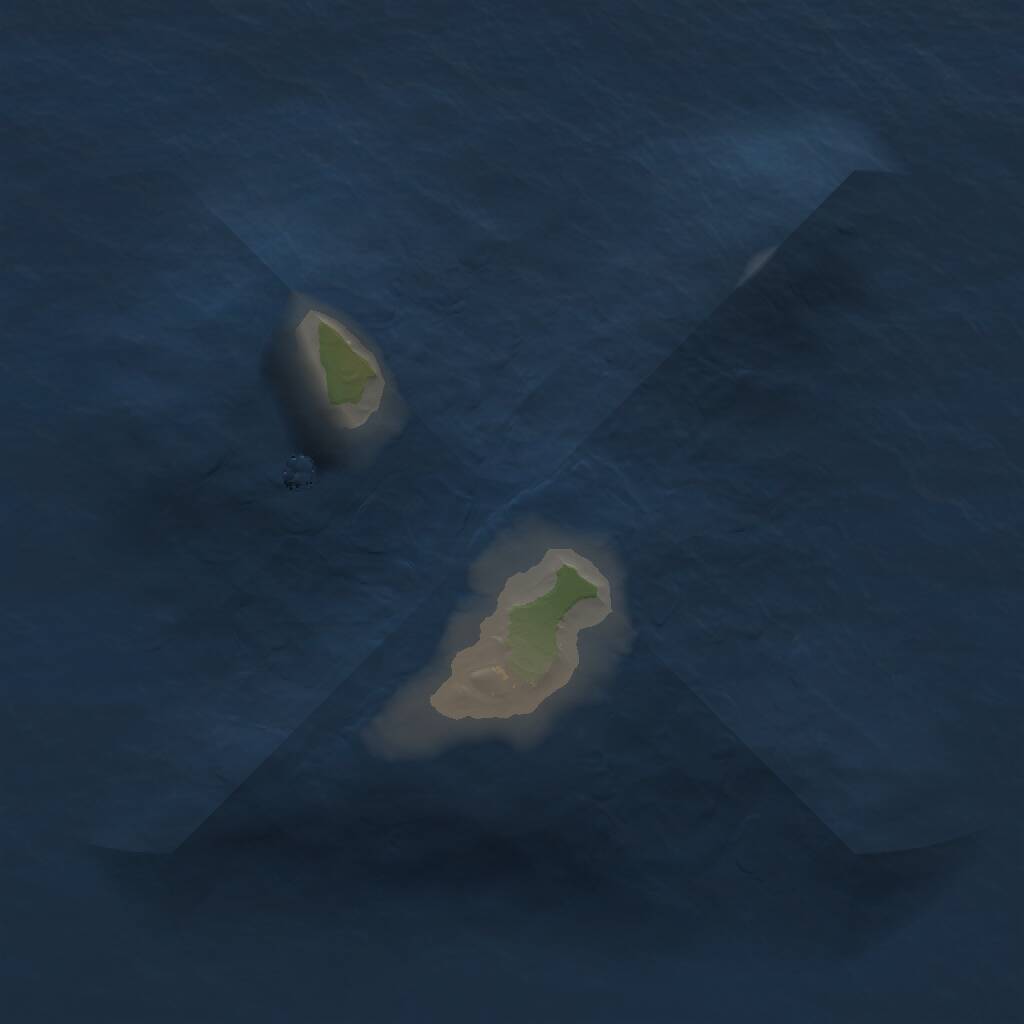 Rust Map: Procedural Map, Size: 1200, Seed: 42000, 1 Monuments