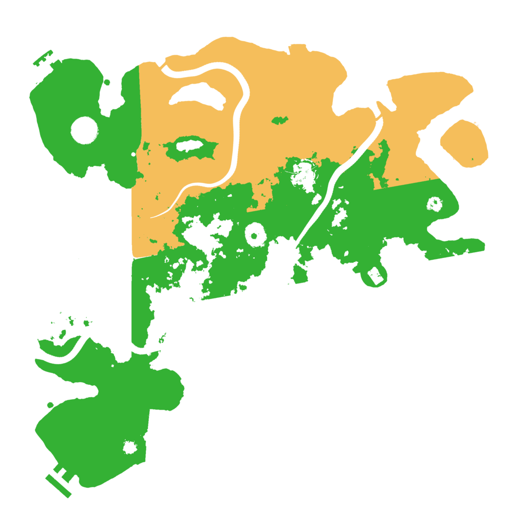 Biome Rust Map: Procedural Map, Size: 3500, Seed: 167321