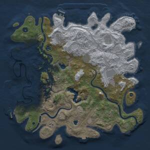 Thumbnail Rust Map: Procedural Map, Size: 4250, Seed: 1549108946, 17 Monuments