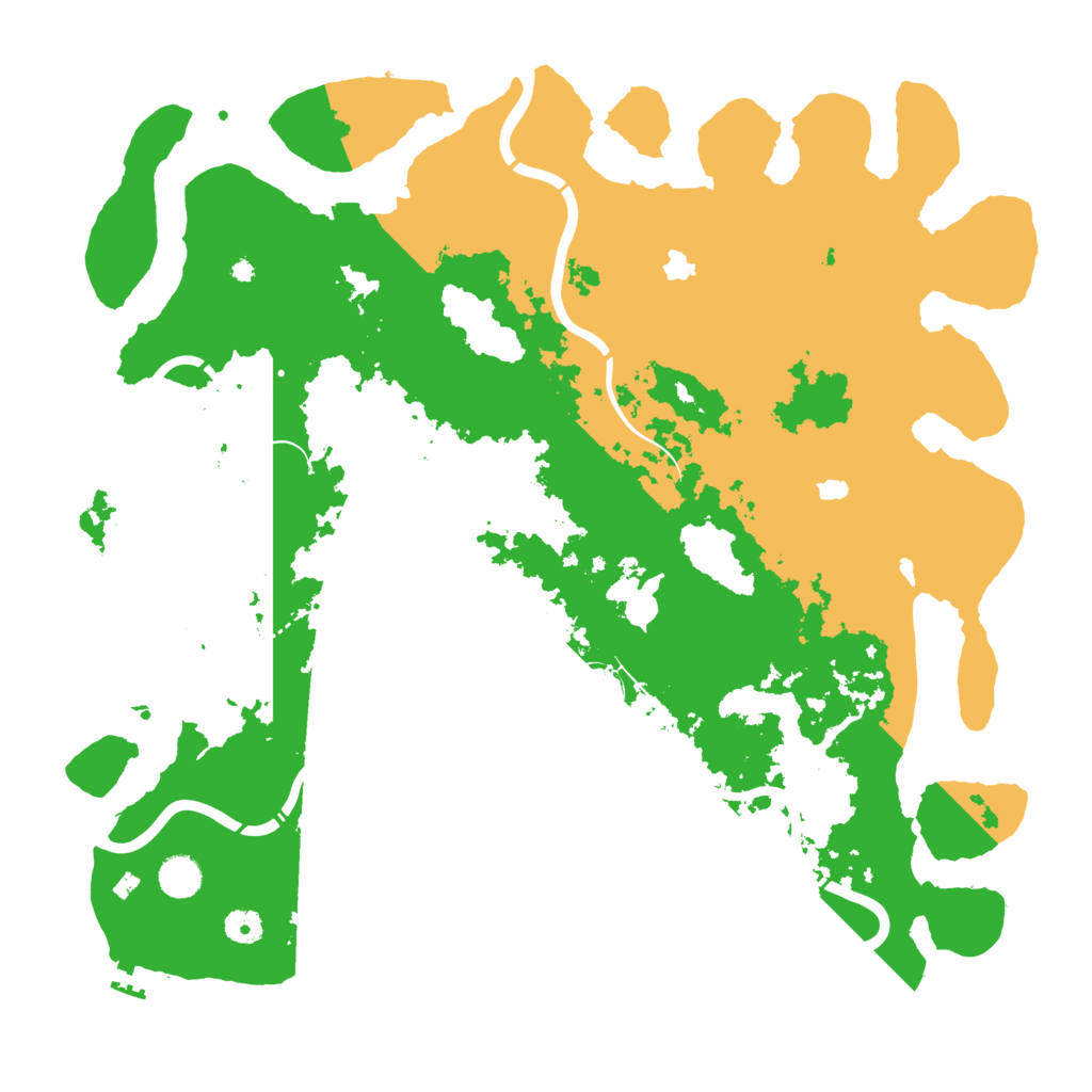 Biome Rust Map: Procedural Map, Size: 4500, Seed: 1666129418
