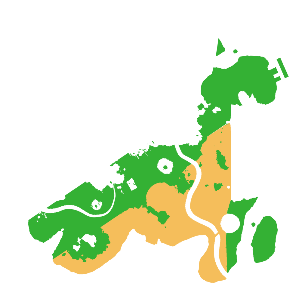 Biome Rust Map: Procedural Map, Size: 3000, Seed: 1381076103