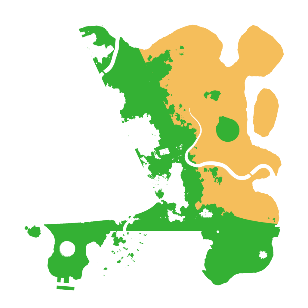Biome Rust Map: Procedural Map, Size: 3500, Seed: 10082026