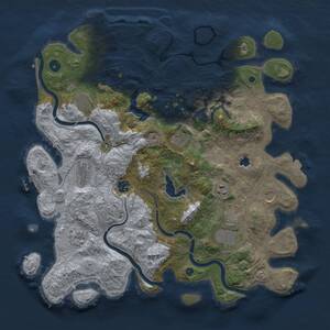Thumbnail Rust Map: Procedural Map, Size: 4250, Seed: 922136, 15 Monuments