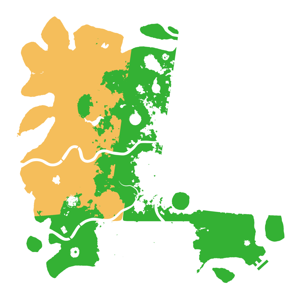 Biome Rust Map: Procedural Map, Size: 4500, Seed: 111310620
