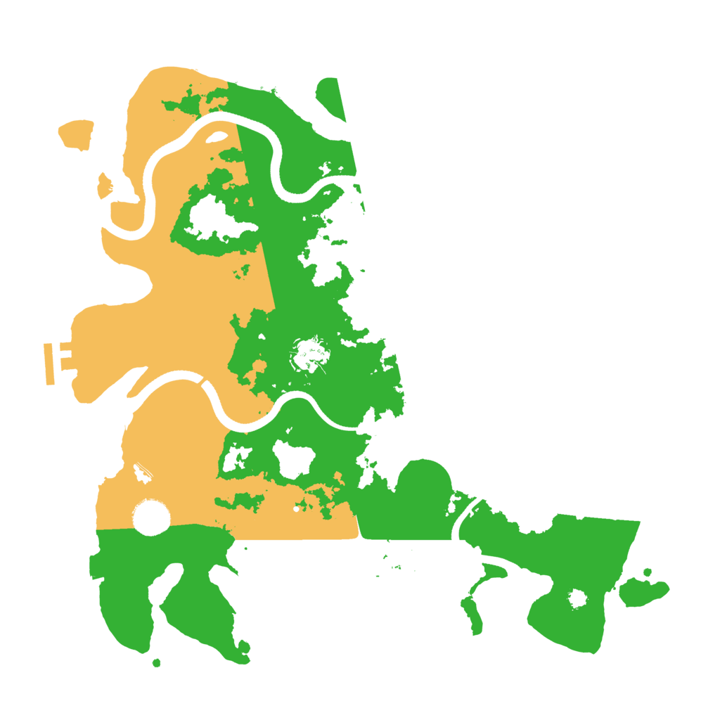 Biome Rust Map: Procedural Map, Size: 3500, Seed: 443655