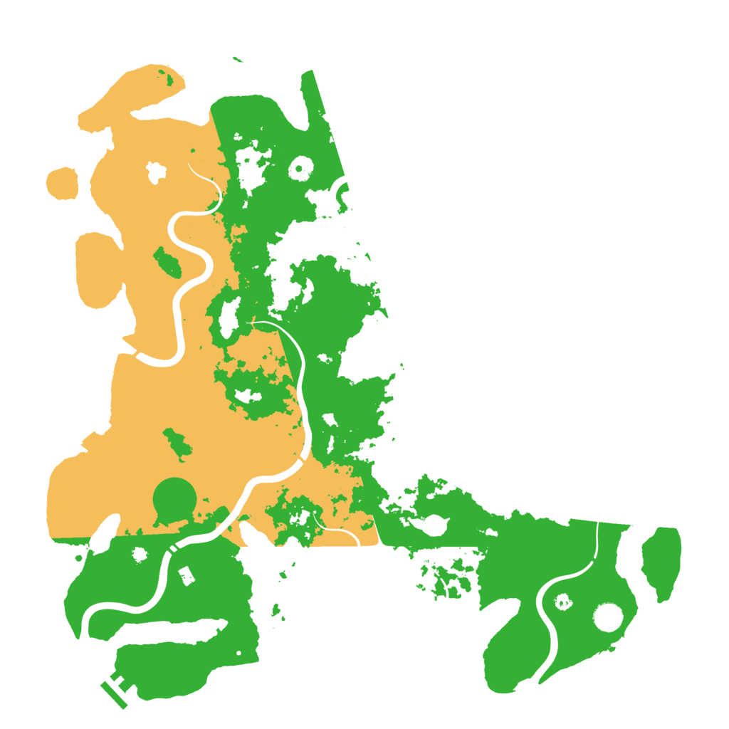 Biome Rust Map: Procedural Map, Size: 4400, Seed: 604516014