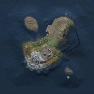 Thumbnail Rust Map: Procedural Map, Size: 1500, Seed: 2031467469, 2 Monuments
