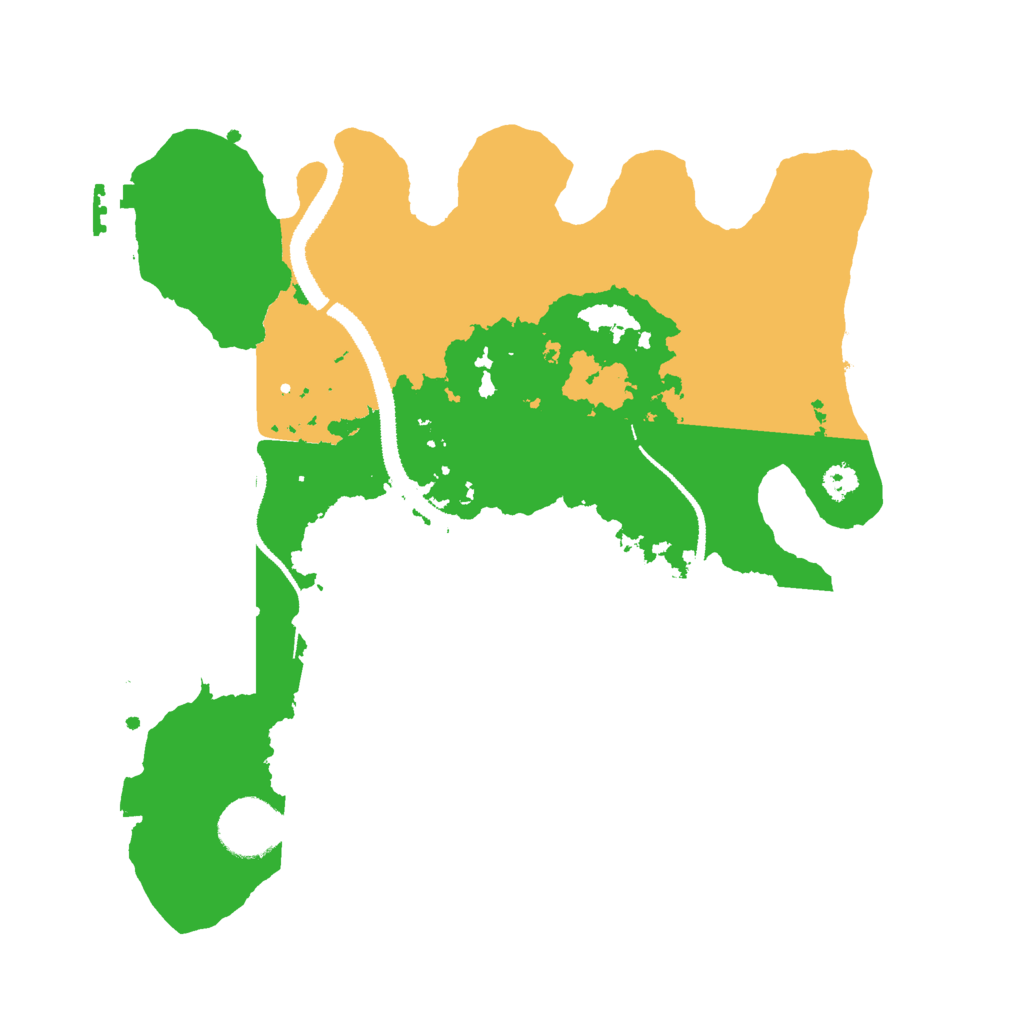 Biome Rust Map: Procedural Map, Size: 3000, Seed: 141660519