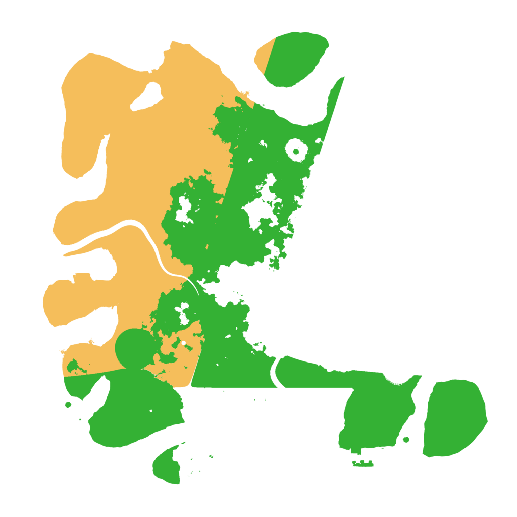 Biome Rust Map: Procedural Map, Size: 3500, Seed: 294845