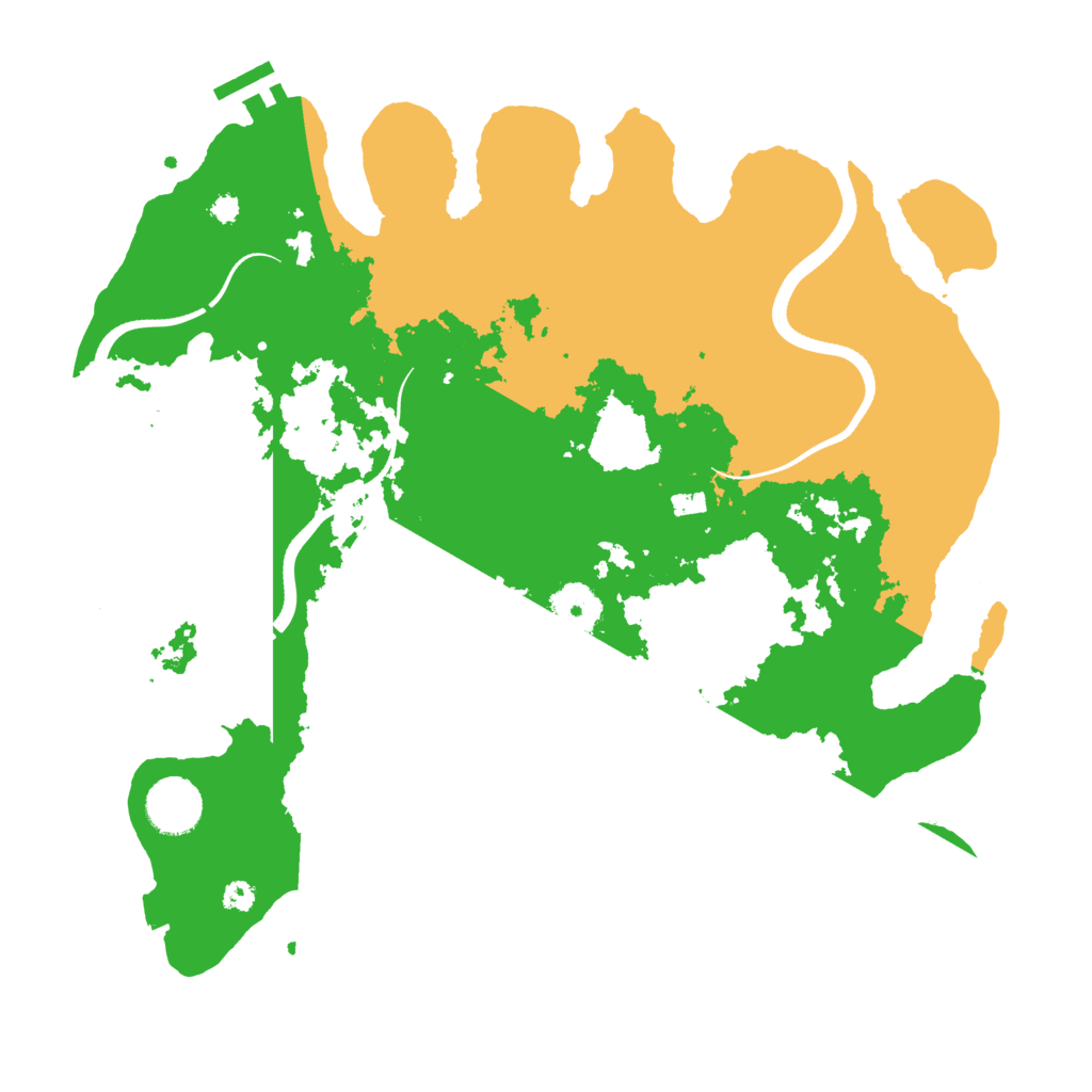 Biome Rust Map: Procedural Map, Size: 3500, Seed: 295305902