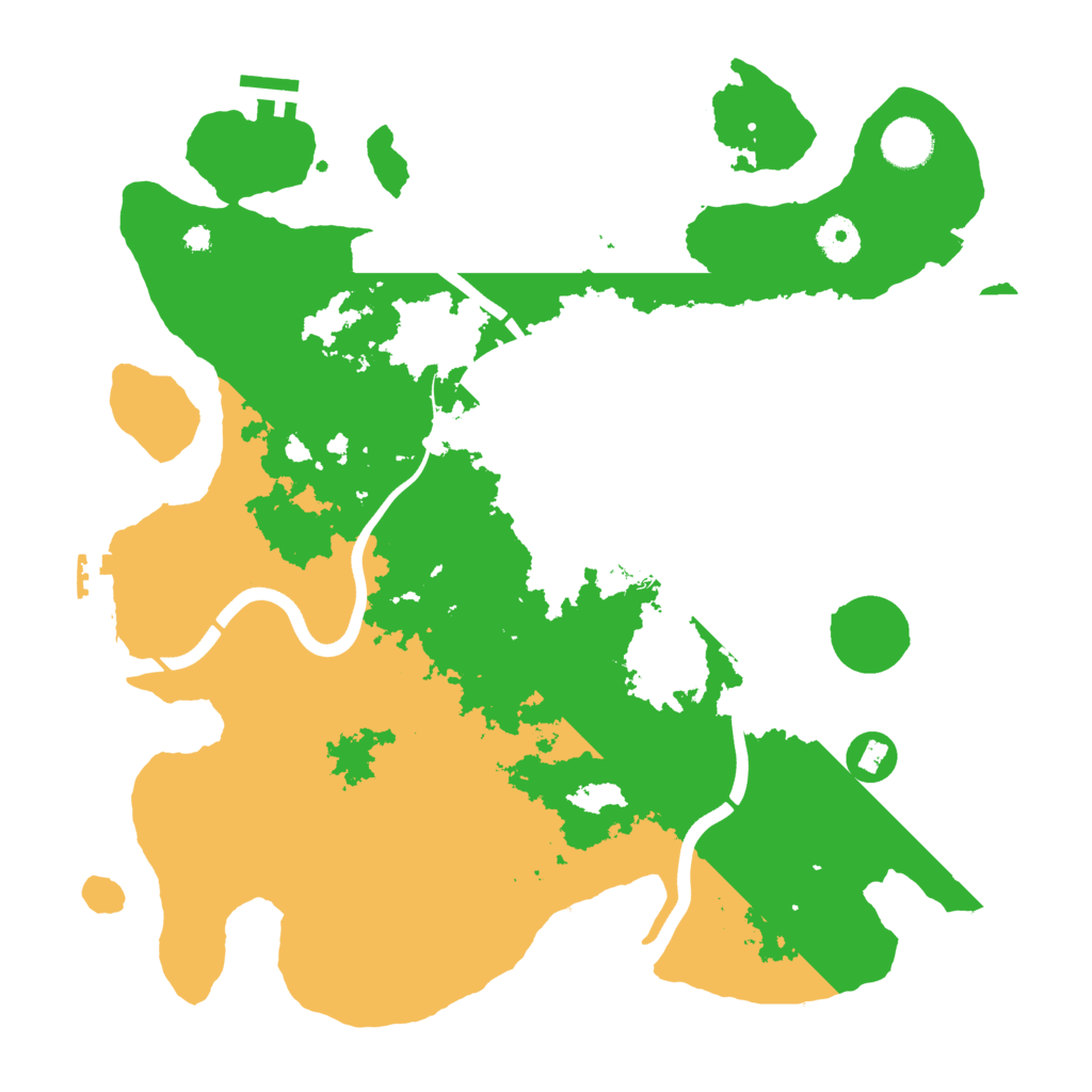 Biome Rust Map: Procedural Map, Size: 3750, Seed: 555206