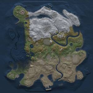 Thumbnail Rust Map: Procedural Map, Size: 3500, Seed: 982078413, 14 Monuments