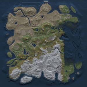 Thumbnail Rust Map: Procedural Map, Size: 4500, Seed: 461726130, 16 Monuments