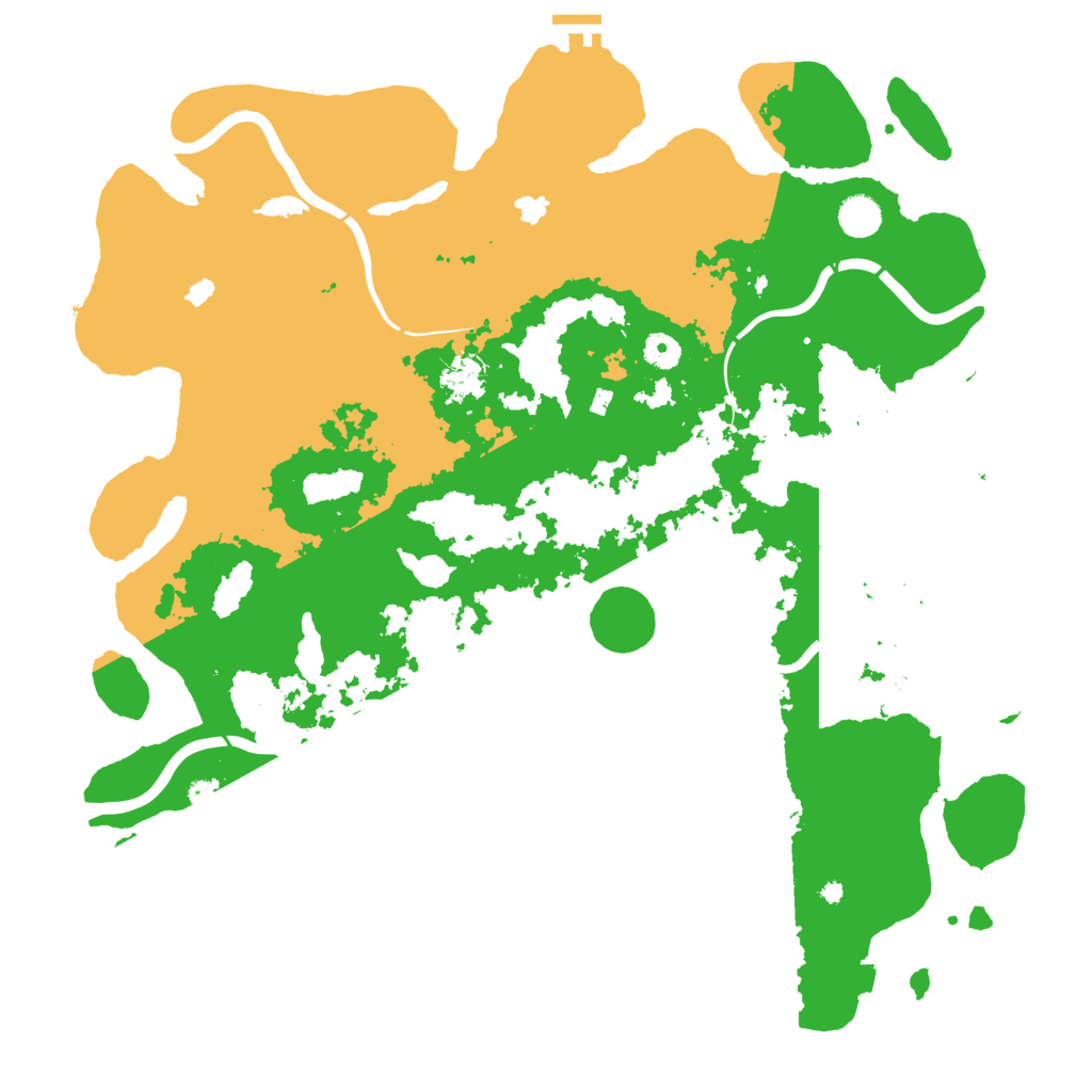 Biome Rust Map: Procedural Map, Size: 4500, Seed: 461726130