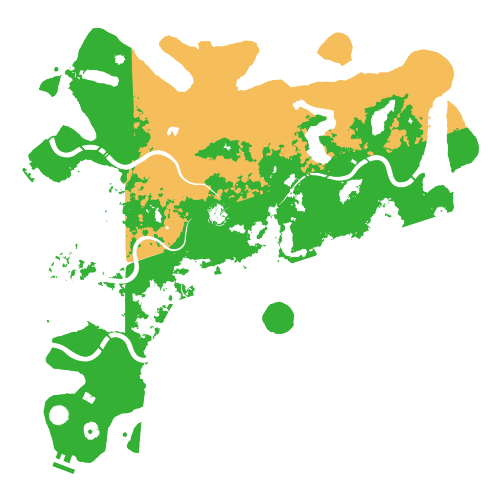 Biome Rust Map: Procedural Map, Size: 4500, Seed: 19776519
