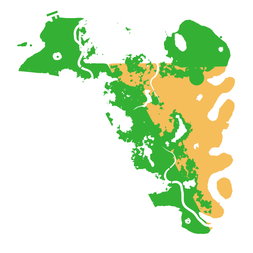 Biome Rust Map: Procedural Map, Size: 4500, Seed: 2036201540