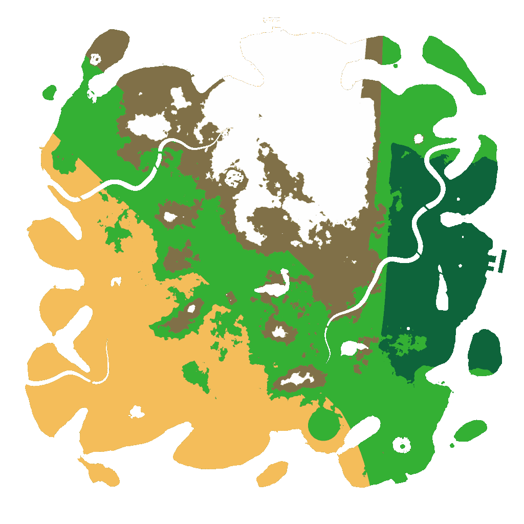 Biome Rust Map: Procedural Map, Size: 4500, Seed: 815053965