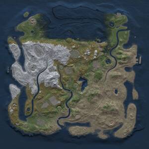 Thumbnail Rust Map: Procedural Map, Size: 4250, Seed: 1265419485, 17 Monuments