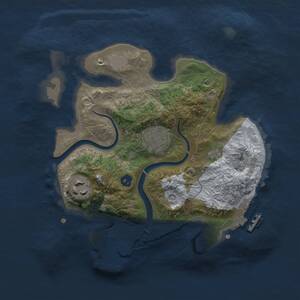 Thumbnail Rust Map: Procedural Map, Size: 2500, Seed: 739016484, 6 Monuments