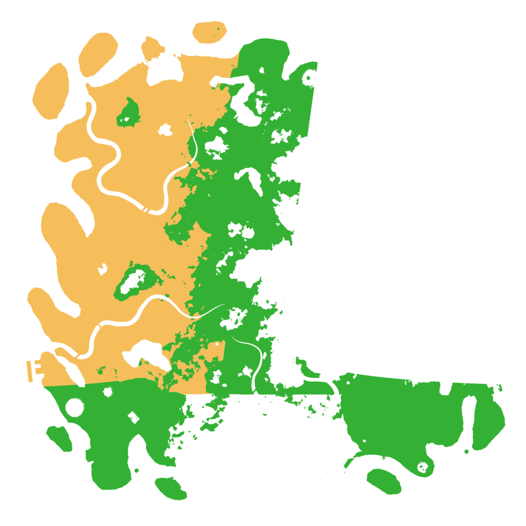 Biome Rust Map: Procedural Map, Size: 5000, Seed: 2345462
