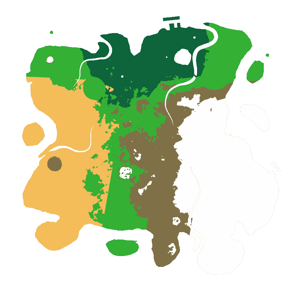 Biome Rust Map: Procedural Map, Size: 3500, Seed: 486246452