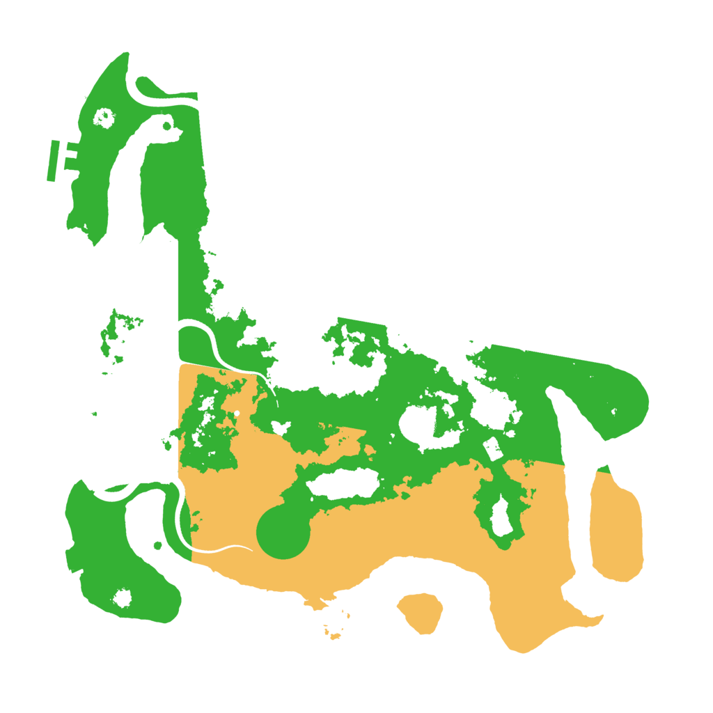 Biome Rust Map: Procedural Map, Size: 3500, Seed: 226246245