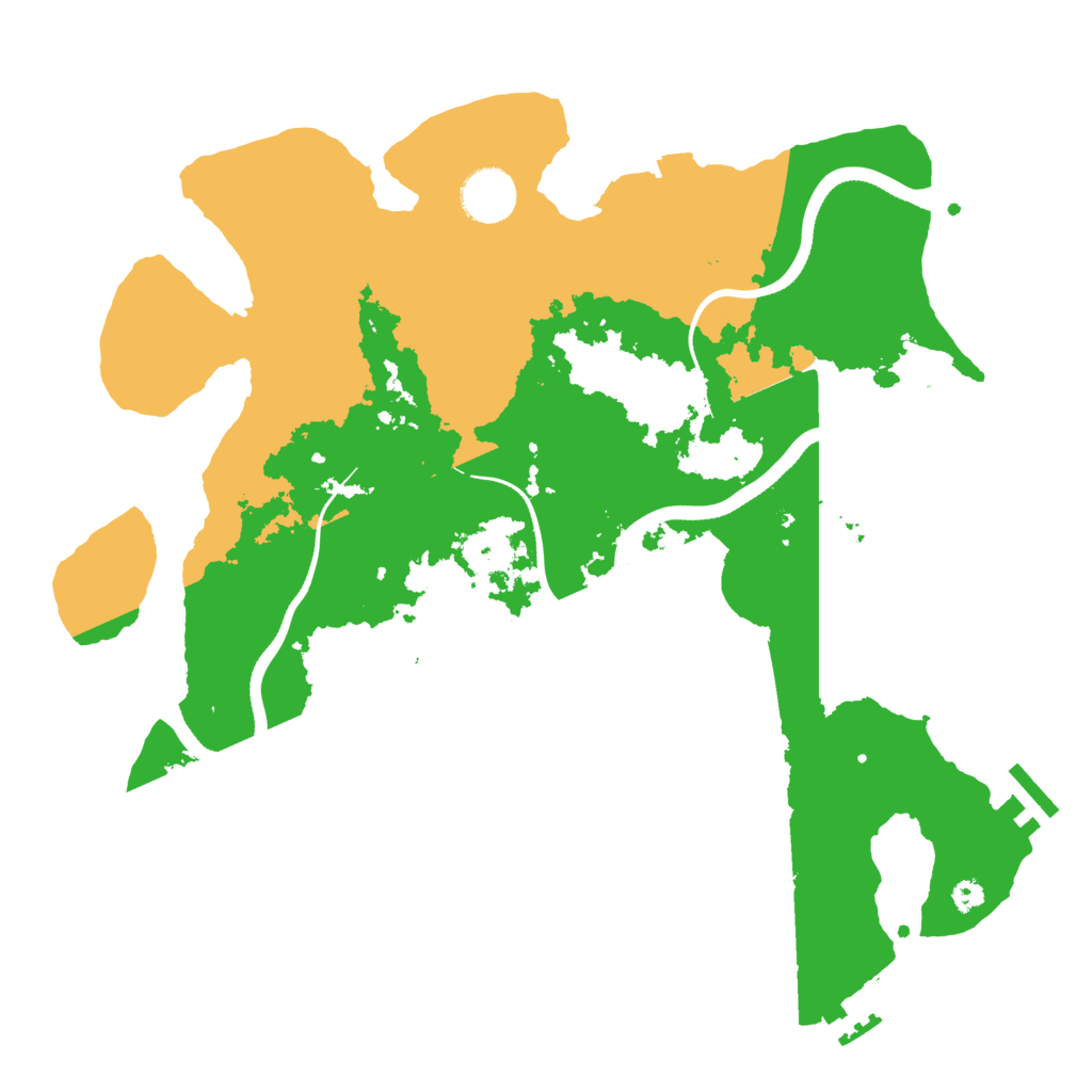 Biome Rust Map: Procedural Map, Size: 3500, Seed: 2302658