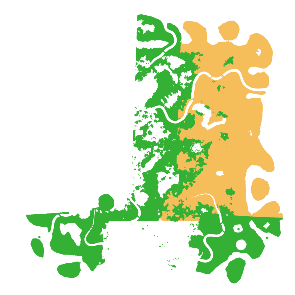 Biome Rust Map: Procedural Map, Size: 5000, Seed: 80676077
