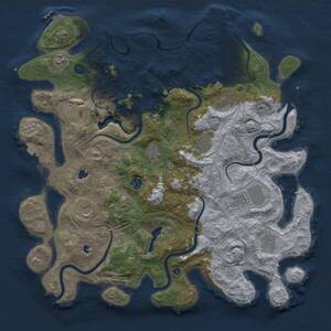 Thumbnail Rust Map: Procedural Map, Size: 4500, Seed: 3092026, 16 Monuments