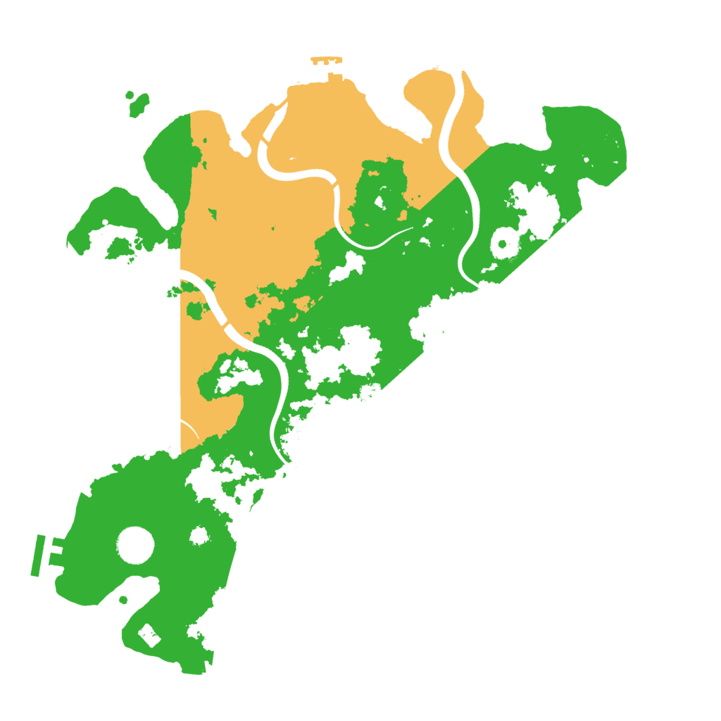 Biome Rust Map: Procedural Map, Size: 3500, Seed: 378864