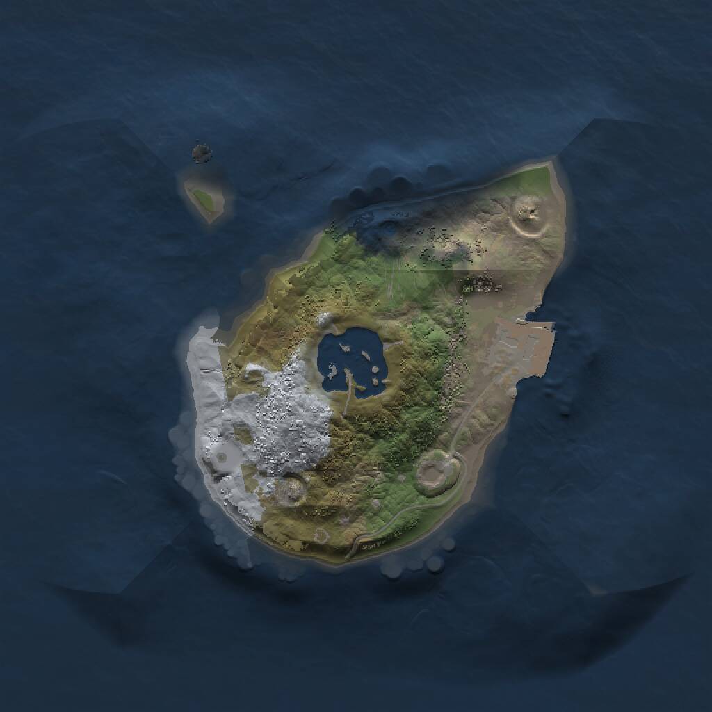 Rust Map: Procedural Map, Size: 1500, Seed: 2212703, 2 Monuments