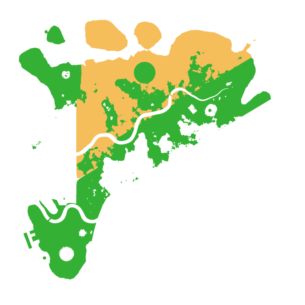 Biome Rust Map: Procedural Map, Size: 3750, Seed: 995564