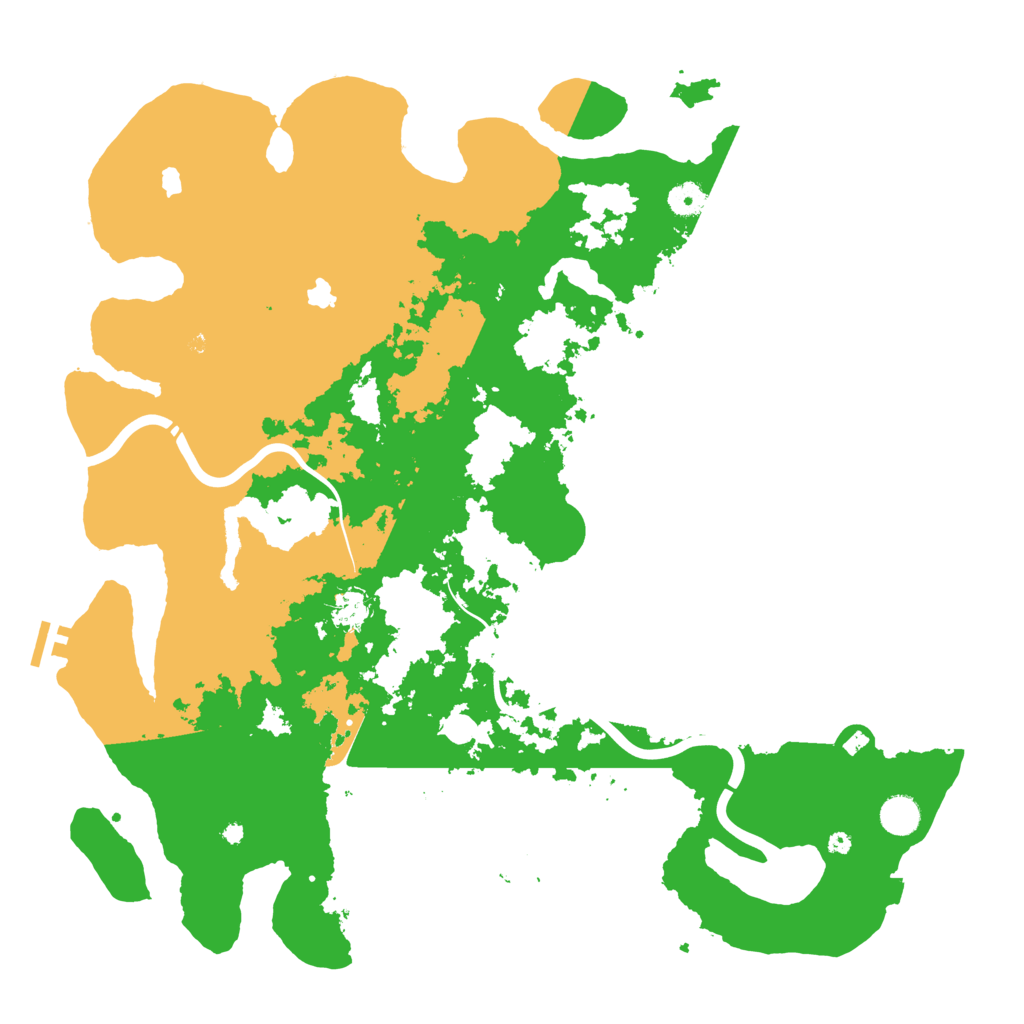 Biome Rust Map: Procedural Map, Size: 4500, Seed: 45381480