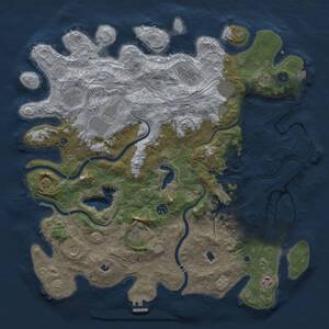 Thumbnail Rust Map: Procedural Map, Size: 4500, Seed: 477033344, 17 Monuments