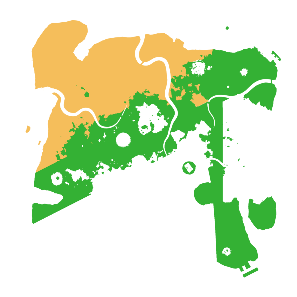 Biome Rust Map: Procedural Map, Size: 3650, Seed: 2876