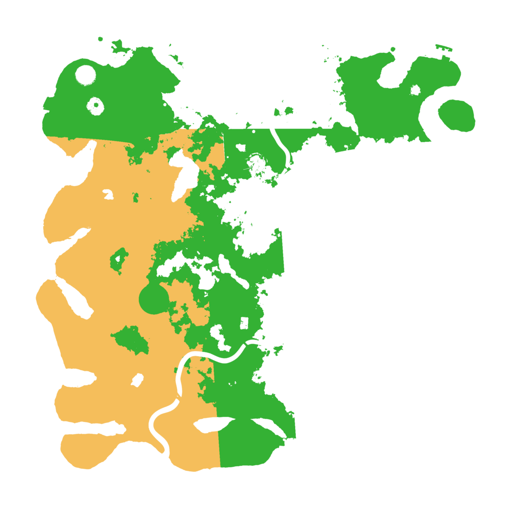 Biome Rust Map: Procedural Map, Size: 4500, Seed: 258207887