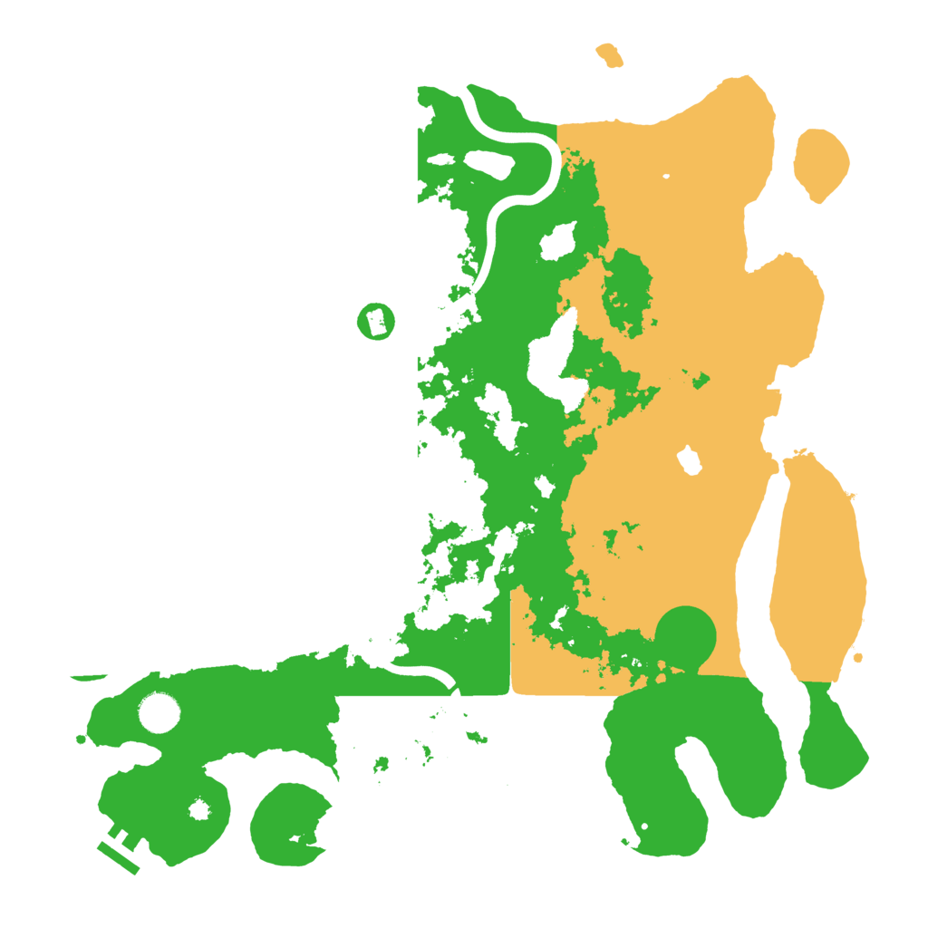Biome Rust Map: Procedural Map, Size: 4000, Seed: 543453