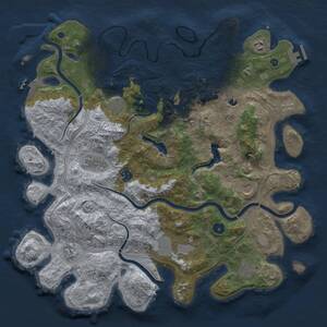 Thumbnail Rust Map: Procedural Map, Size: 4250, Seed: 1083919480, 18 Monuments