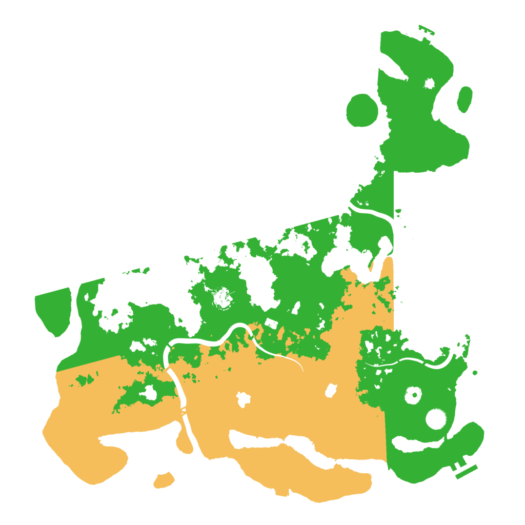 Biome Rust Map: Procedural Map, Size: 4500, Seed: 464545445