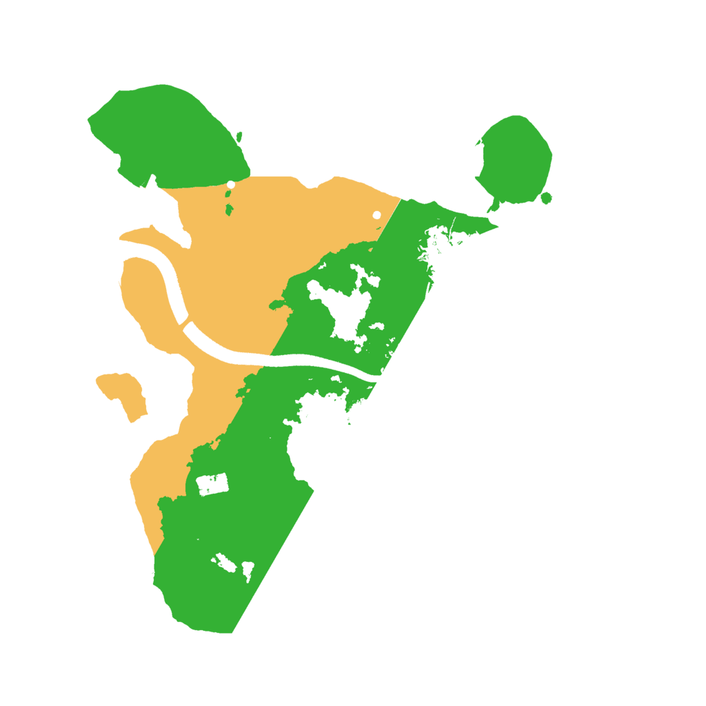 Biome Rust Map: Procedural Map, Size: 2500, Seed: 2069691319
