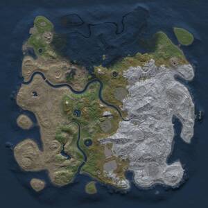 Thumbnail Rust Map: Procedural Map, Size: 4000, Seed: 474538365, 15 Monuments
