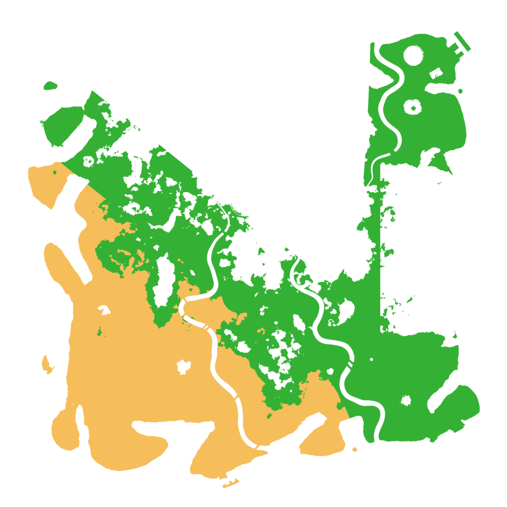 Biome Rust Map: Procedural Map, Size: 4500, Seed: 3651