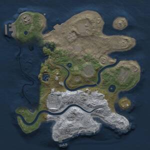 Thumbnail Rust Map: Procedural Map, Size: 3000, Seed: 235992807, 13 Monuments