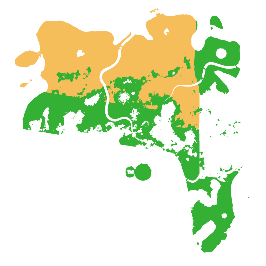 Biome Rust Map: Procedural Map, Size: 4500, Seed: 1743984595