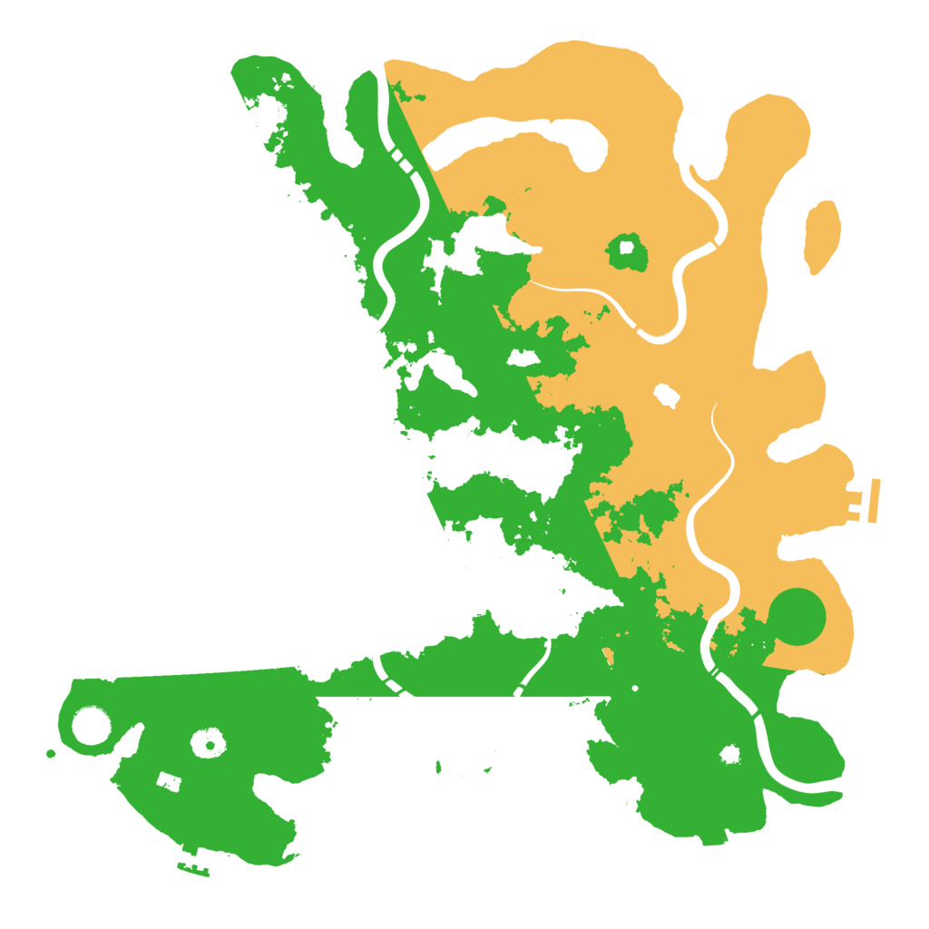 Biome Rust Map: Procedural Map, Size: 4250, Seed: 1374168490